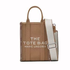 NWT Marc Jacobs The Jacquard Mini Tote Bag in Camel